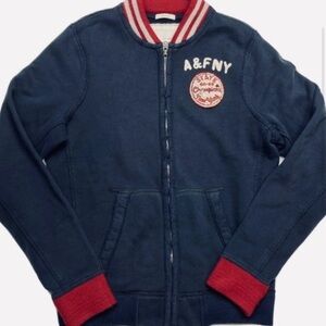 Y2K Abercrombie Varsity / Baseball Zip-up Sweatshirt. Pristine condition.
